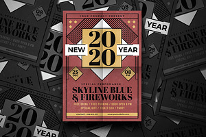 New Year Flyer, a Flyer Template by Tokosatsu