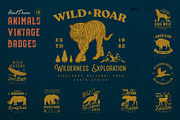 Animal Vintage Badges - Hand Drawn, a Branding & Logo Template by uyo66 (Thumbnail 1 of 9)