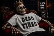 Black Punk Font, a Sans Serif Font by Handmadefont (Thumbnail 5 of 18)