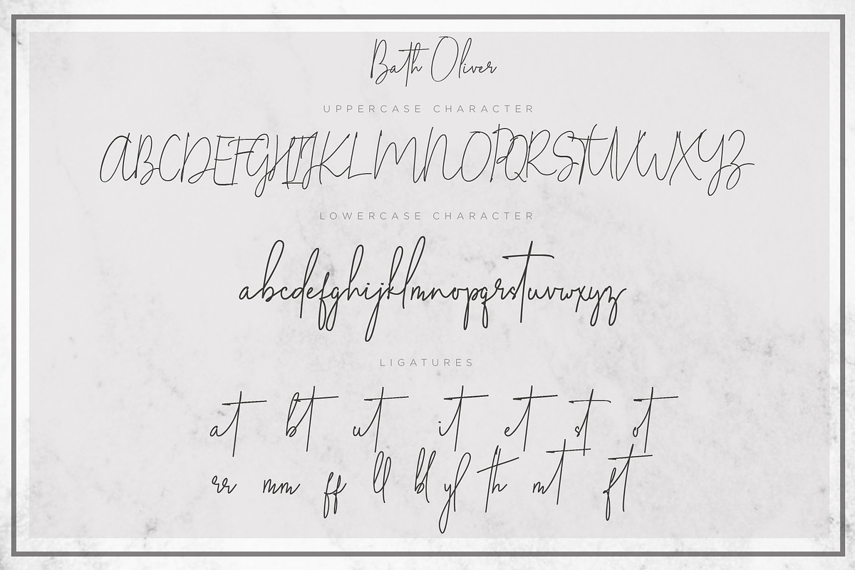 Bath Oliver Font | 80% OFF, a Script Font by Chocotype Std (Photo 17 of 18)