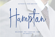 Hampton Signature Font, a Script Font by great19 (Thumbnail 1 of 10)