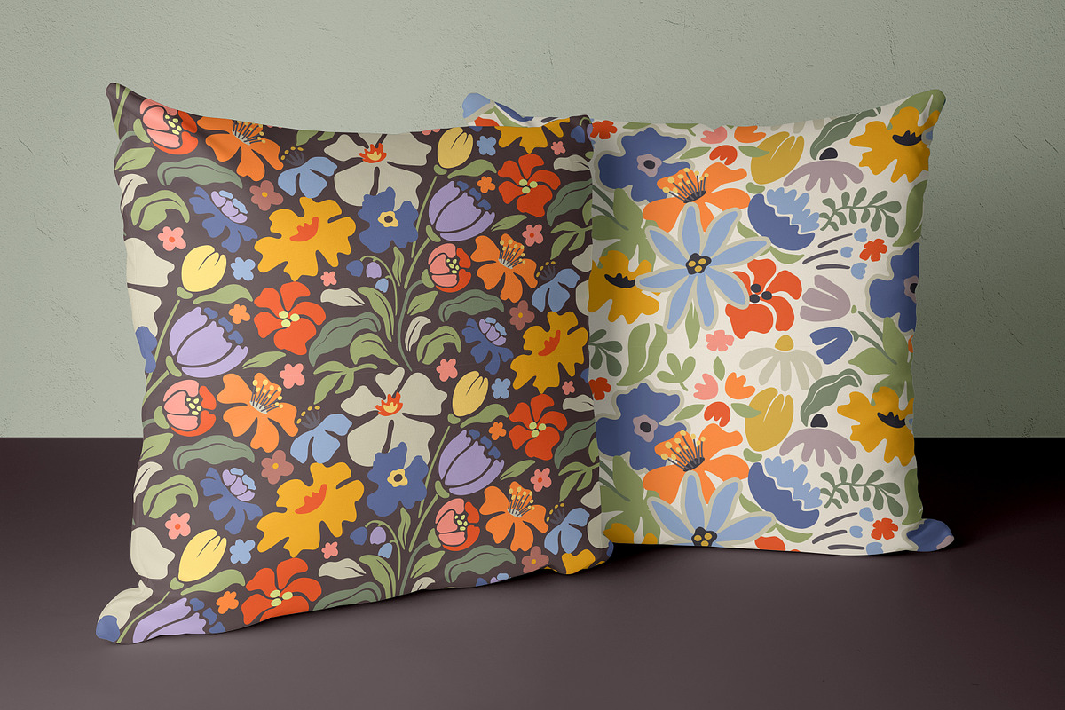 Modern Floral Seamless Patterns, a Pattern Graphic by Molly art (Photo 8 of 9)