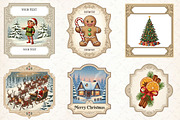 Christmas Labels Printable, an Illustration by Libby Wishes (Thumbnail 2 of 7)
