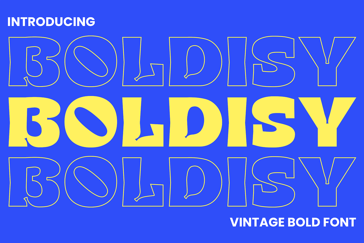Boldisy - A Vintage Bold Font, a Serif Font by Graphue (Photo 1 of 9)