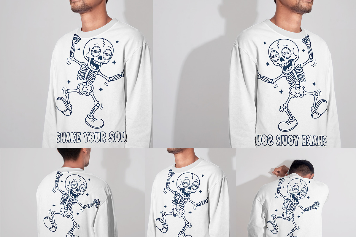Skeleton T-Shirt Design, an Object Graphic by Ahluva Studio (Photo 1 of 7)