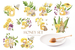 Honey Watercolor Set