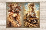 Steampunk Junk Journal Kit Ephemera, a Person Illustration by GlamArtZhanna (Thumbnail 4 of 9)