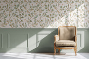 Vintage Wallpaper Paneling Mockup, a Household Mockup by 1001 mockups (Thumbnail 6 of 8)