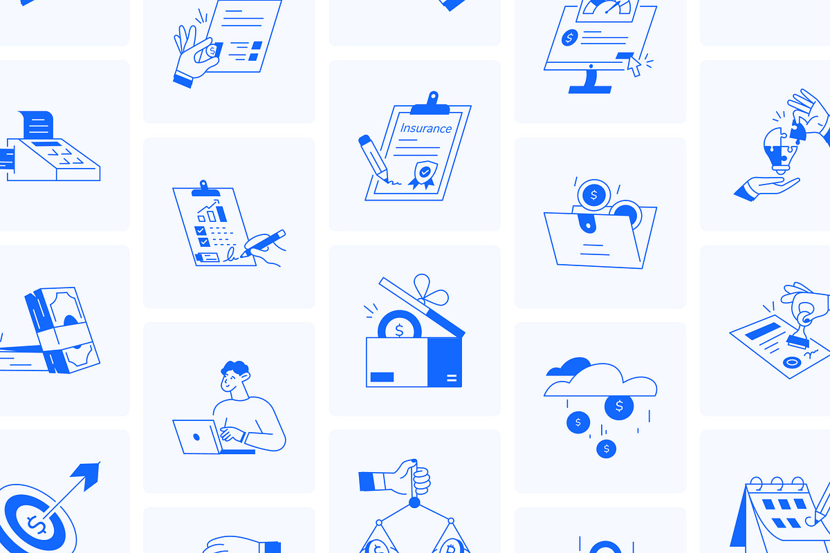 100 Animated Business Icons, an Outline Icon by Vectors Market (Photo 3 of 5)