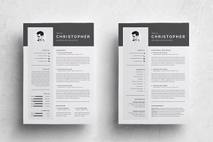 3 Pages Modern Resume Template/CV