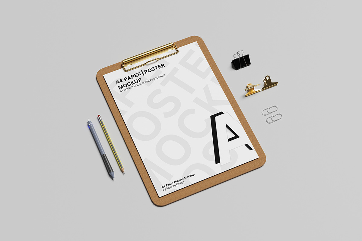Clipboard Mockup, a Pens & Pencil Mockup by Squashy Creative Studio (Photo 3 of 5)