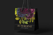 Aubergine Floral Clip Art, an Illustration by Eclectic Anthology (Thumbnail 4 of 9)