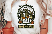 Vintage Halloween Raccoon Skeleton, an Illustration by Craft Nest (Thumbnail 2 of 6)