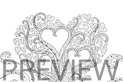 35 Valentine's coloring, an Animal Illustration by Somjai King (Thumbnail 6 of 36)