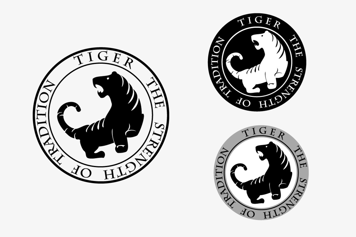 Logo with snarling tiger, a Branding & Logo Template by BondarenkoNat (Photo 3 of 3)