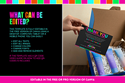 Neon Thank You Card - Edit in Canva, a Business Card Template by SunshineStudioBoutique (Thumbnail 3 of 10)