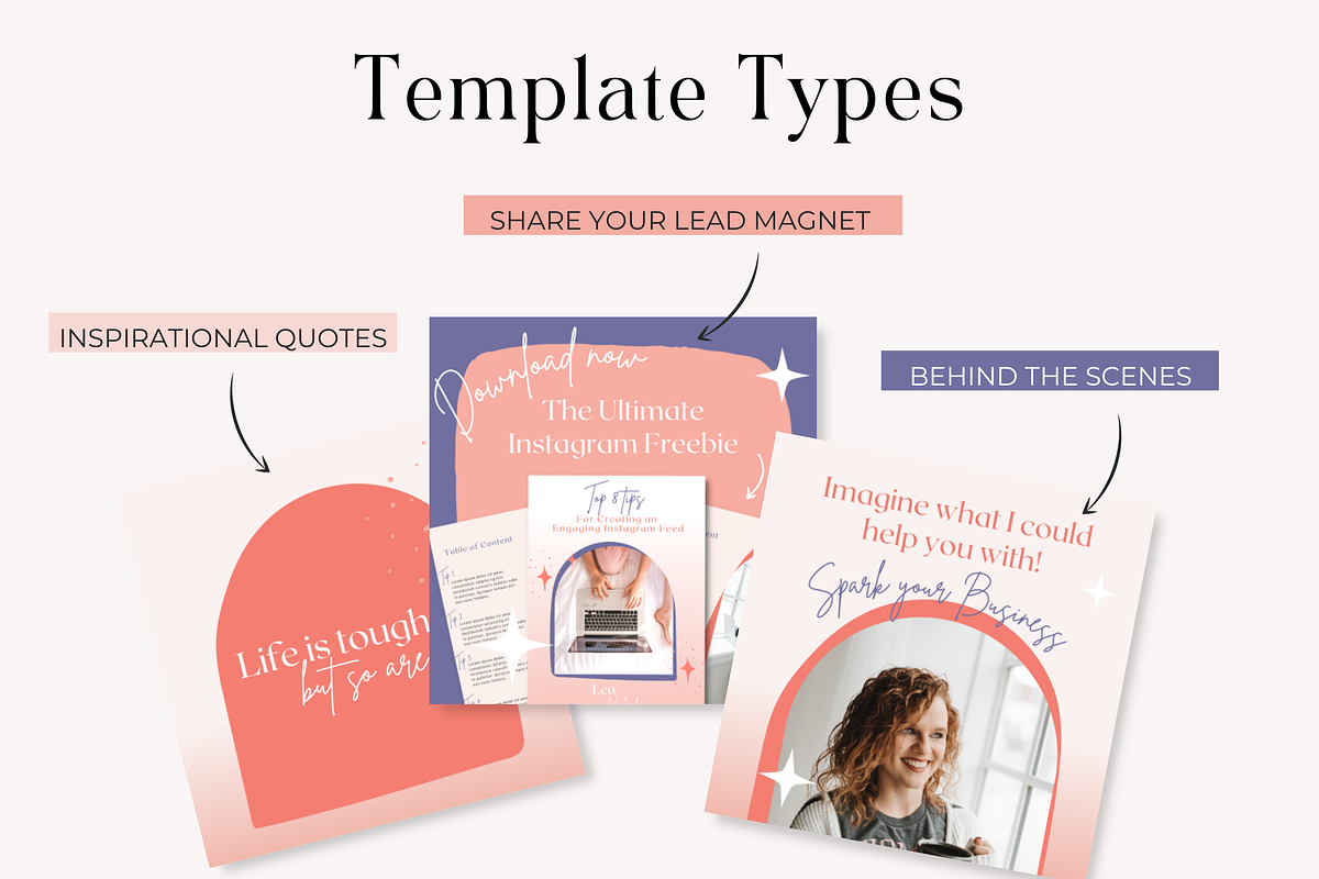 Instagram Post Template Bold Canva, a Social Media Template by HerstedHertz (Photo 8 of 9)