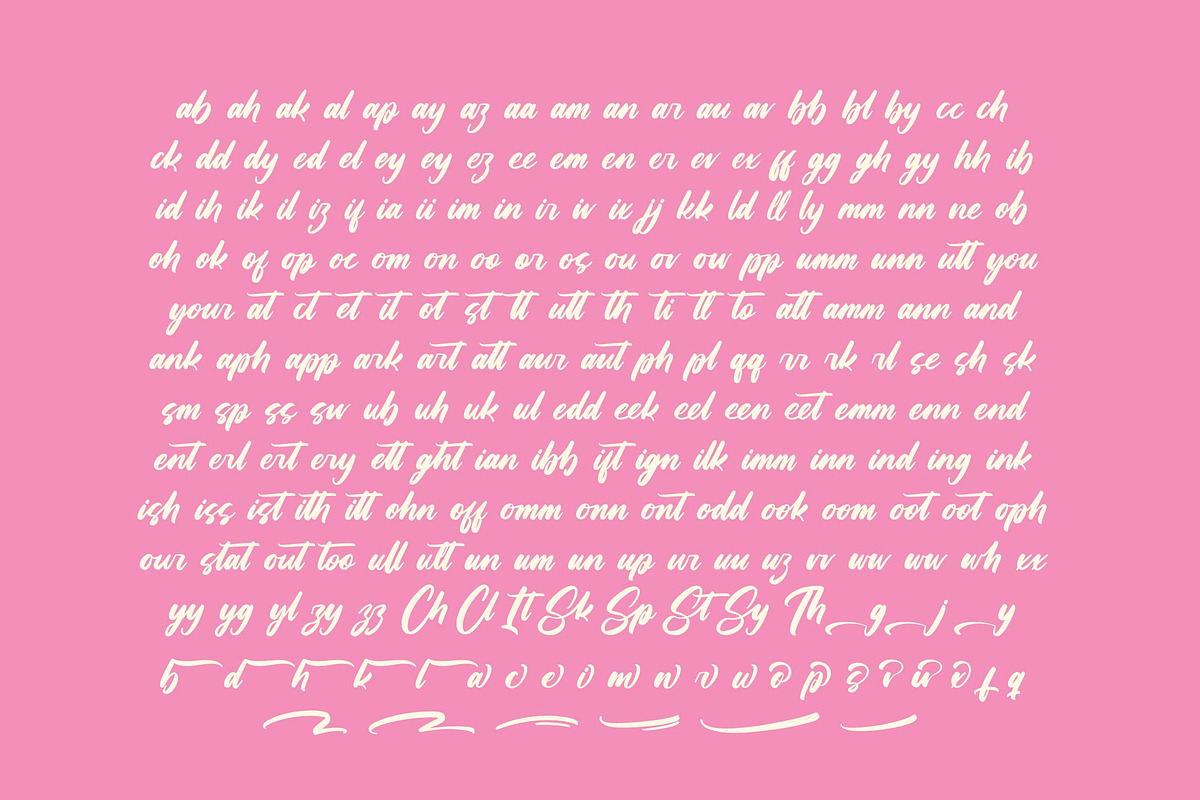 Pinkan Twistera – Modern Brush Scrip, a Script Font by Letterena Studios Script (Photo 14 of 15)