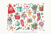 Christmas Collection, a Decorative Illustration by Watercolor by Tonia Tkach (Thumbnail 2 of 9)