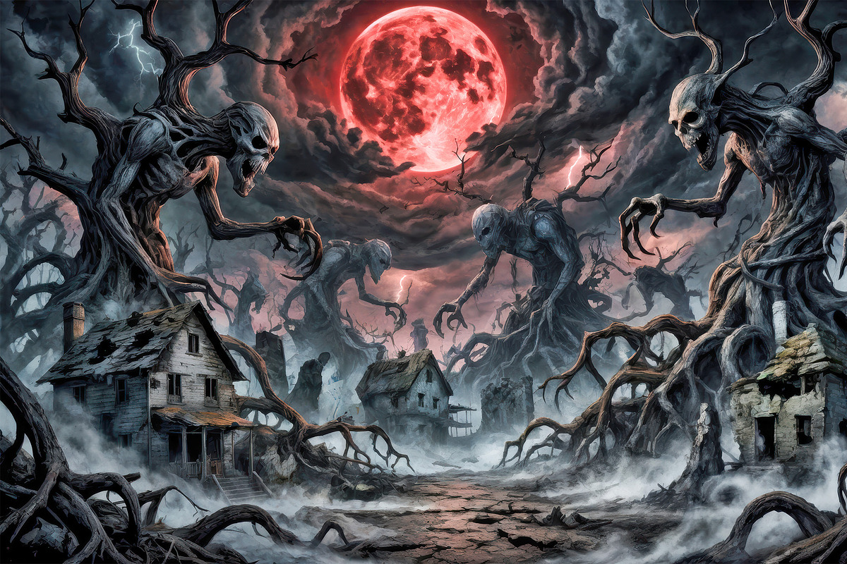 Dark Fantasy Horror Landscapes, a Seasonal Illustration by StockVerse Creative (Photo 4 of 4)