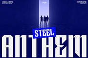 Steel Anthem - Bold Display Font, a Sans Serif Font by Hakara Type (Thumbnail 1 of 12)