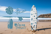 Aloha Hawaii vector illustrations, a Pattern Graphic by Mari_Caliart (Thumbnail 10 of 10)