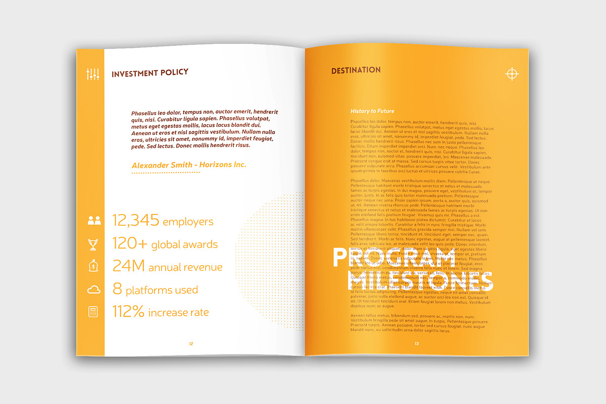 Circular Yellow Booklet, a Brochure Template by velvetmade.designs (Photo 7 of 9)