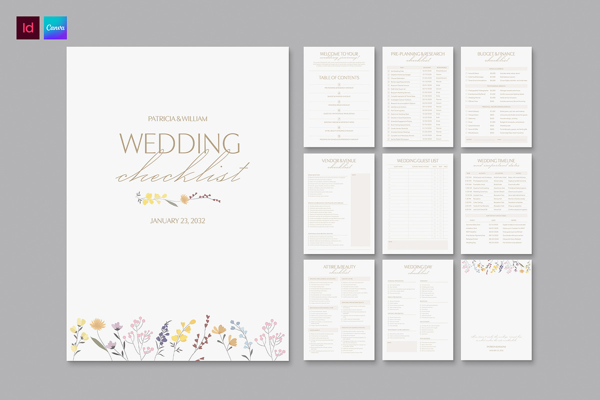 Wedding Checklist, a Stationery Template by BrandPacks (Photo 1 of 5)