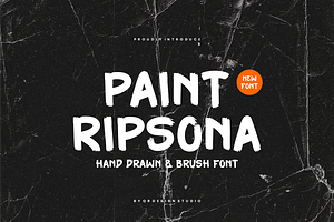 Paint Ripsona - Marker & Brush Font