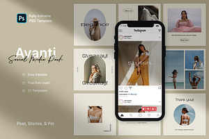 Avanti - Fashion Social Media Pack