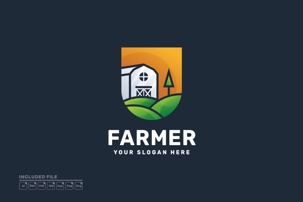 Geometric Round Sun Field Logo, a Branding & Logo Template by yuanesei