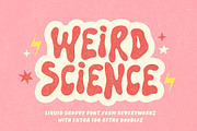 Weird Science Font & Doodles, a Font by ReveryWorks (Thumbnail 1 of 11)
