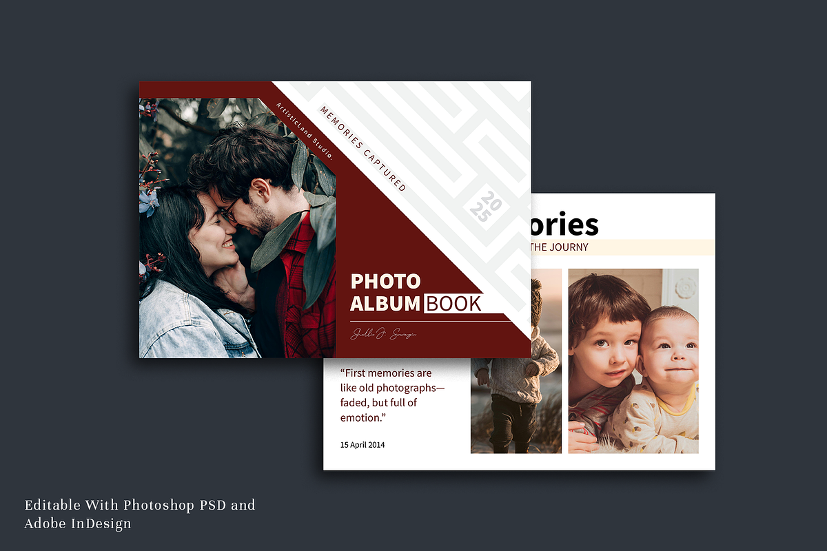 Photo Album Template, a Brochure Template by ArtisticLand (Photo 1 of 9)