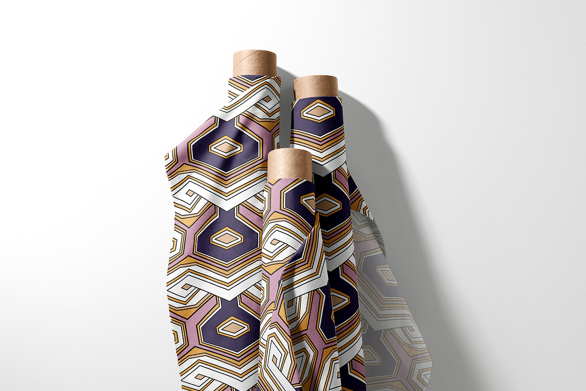 Geometric Hexagon-Honeycomb Pattern, a Pattern Graphic by StudioGlouna (Photo 2 of 9)