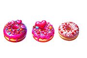 Valentine Donut Clipart, an Illustration by Designworld (Thumbnail 5 of 5)