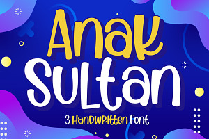 Anak Sultan Trio Display Font