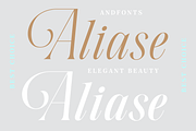 Aliase: Cursive Modern Font, a Script Font by Andfonts (Thumbnail 1 of 6)