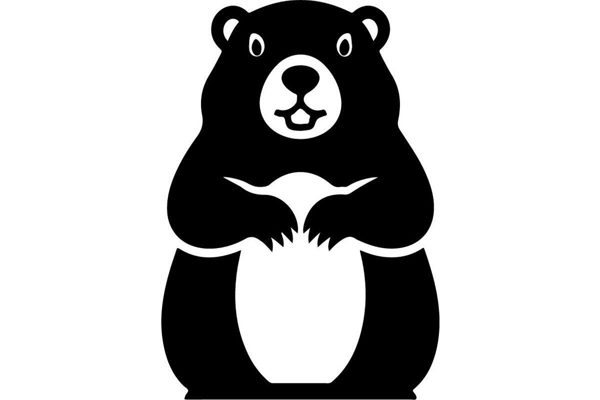 Cute Bear Silhouette Bundle, an Animal Illustration by Designer_Momina (Photo 3 of 31)