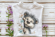 Spring Peeking Animal Clipart, an Illustration by OK Design (Thumbnail 5 of 6)