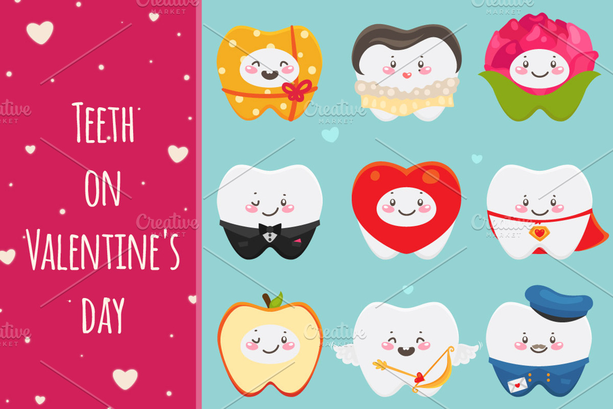 Teeth on Valentines Day, an Illustration by nenochka