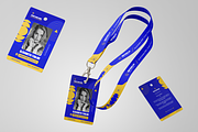 ID Card & Lanyard Template, a Card Template by Fortunes Co (Thumbnail 1 of 2)