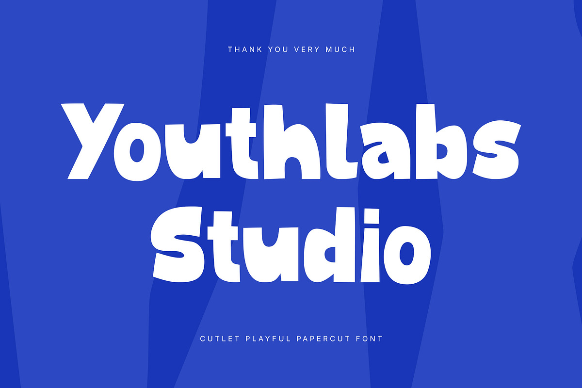 Cutlet - Playful Papercut Font, a Sans Serif Font by Youthlabs Studio (Photo 15 of 15)