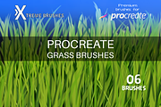 Procreate Grass Brushes!, a Brush Add-On by Extreme Brushes (Thumbnail 1 of 3)