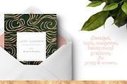 Seas of Green & Rose Gold Waves, a Pattern Graphic by Blixa 6 Studios (Thumbnail 3 of 3)