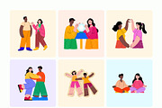 Friends Illustration Art Set, a Person Illustration by Vectors Market (Thumbnail 8 of 9)