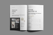 Annual Report Template, a Brochure Template by White Graphic (Thumbnail 11 of 15)