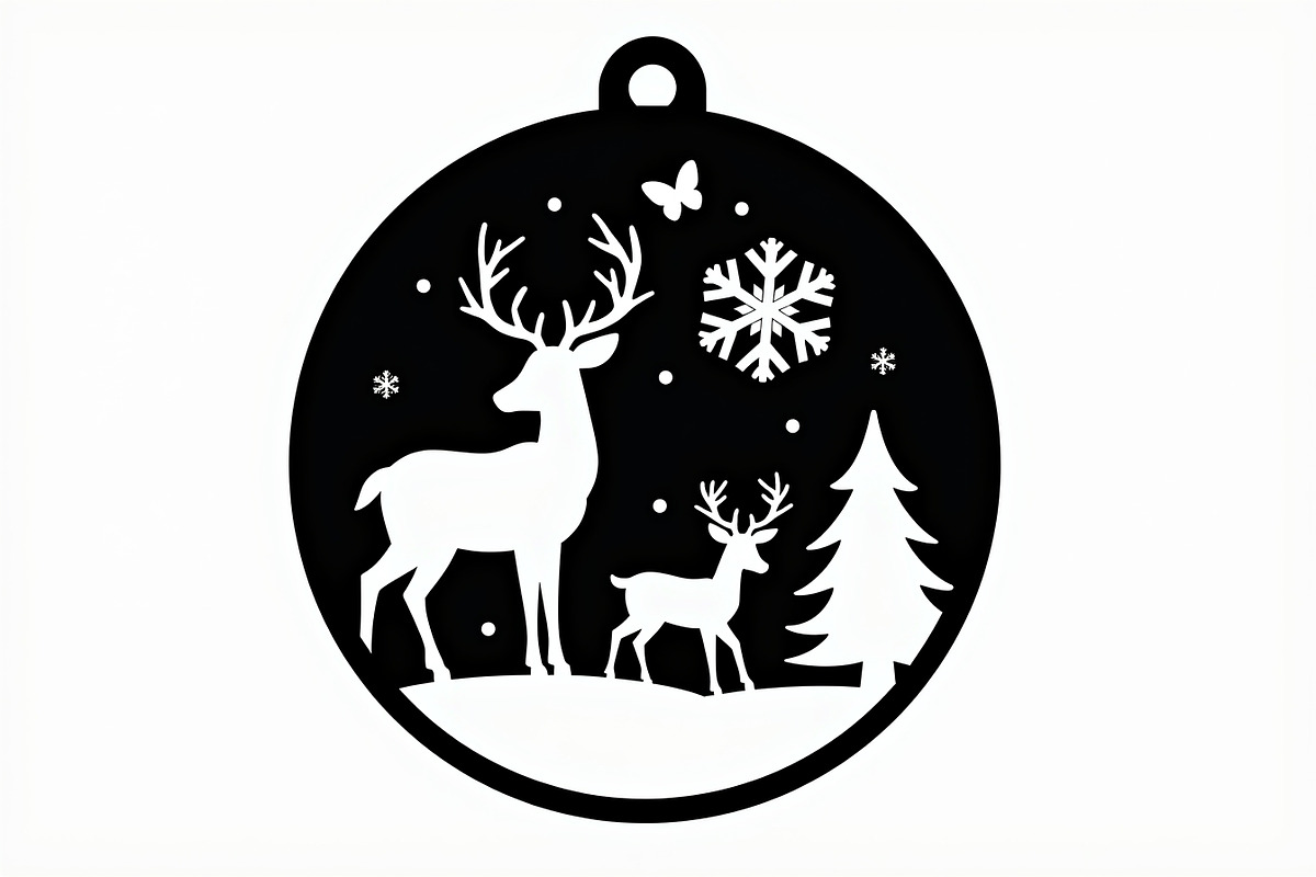 15 Christmas Laser Cut Ornament Bund, a Graphic by hafijul (Photo 4 of 14)