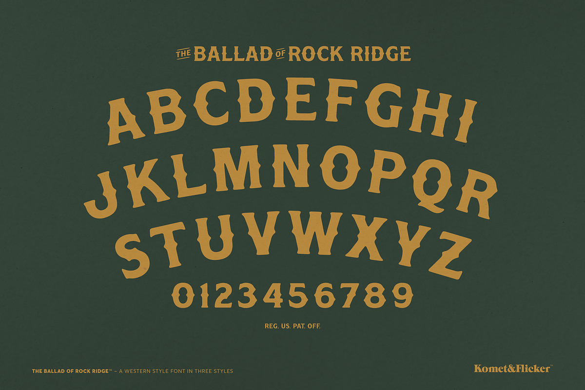 The Ballad of Rock Ridge, a Serif Font by Komet & Flicker (Photo 13 of 14)
