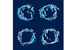 Water ring splash. Circular, an Illustration by Stock-Smart-Start