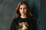 Colorful cow wearing a flower crown., an Animal Illustration by yod67 (Thumbnail 4 of 8)